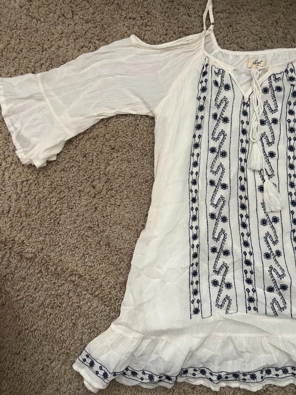 Exist Women's white flowy Dress